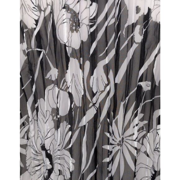 Sheer Floral Chiffon Ruffle Top 3X Coquette Fairy Grunge Whimsigoth Tie Front - Picture 5 of 8